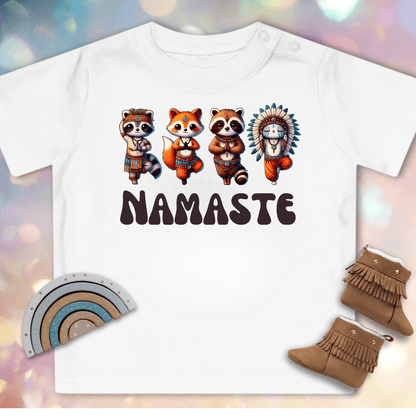 Yoga Tiere - Baby Bio T-Shirt