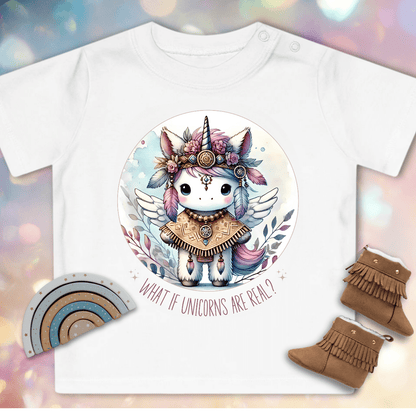 What if unicorns are real? - Organic Baby T-Shirt