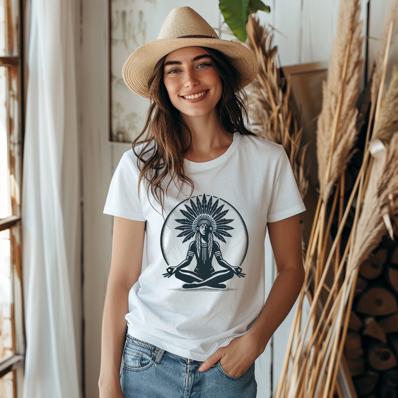 Meditating Shaman - Unisex T-Shirt