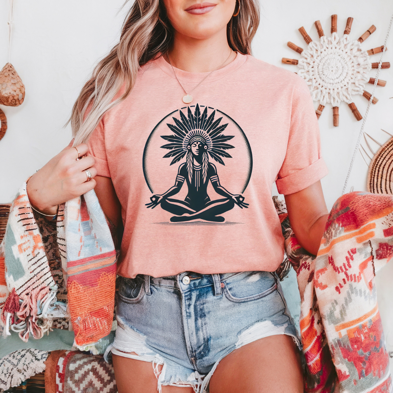 Meditating Shaman - Unisex T-Shirt