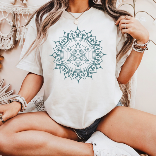 Metatron's Cube Mandala - Unisex T-Shirt