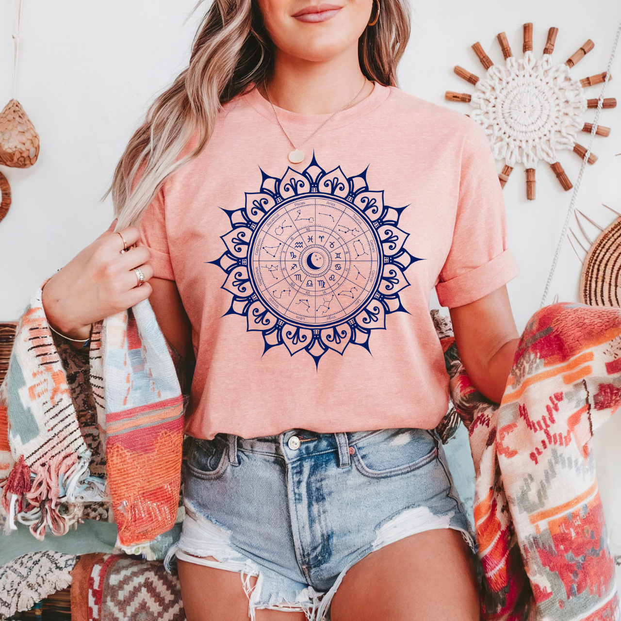 Astrologie Mandala - Unisex T-Shirt