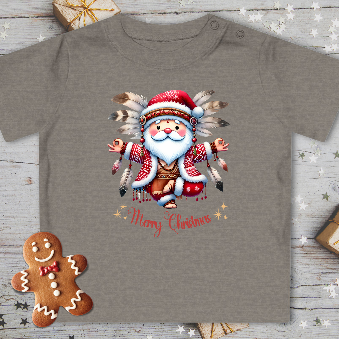 Little Yoga Santa - Organic Baby T-Shirt