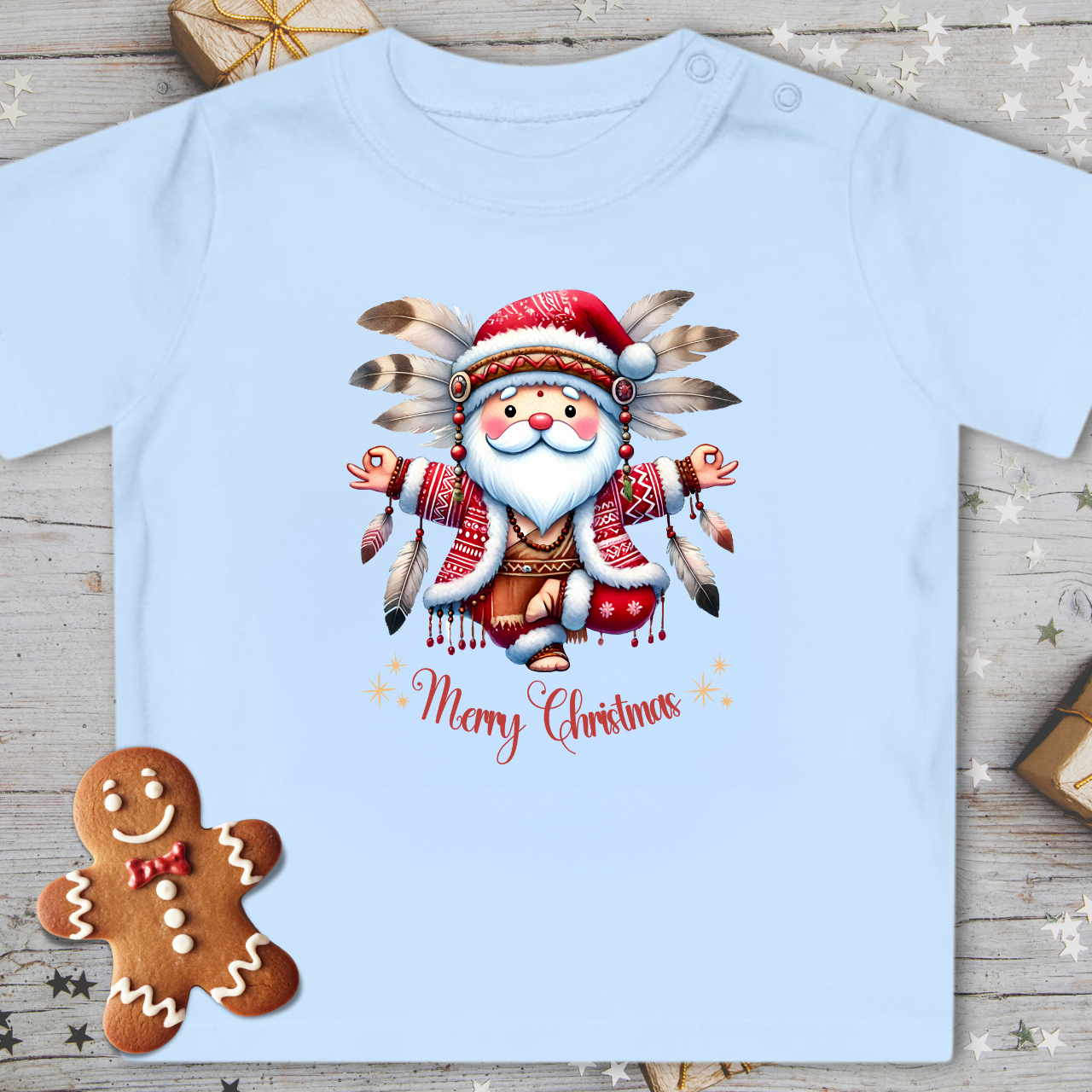 Little Yoga Santa - Organic Baby T-Shirt