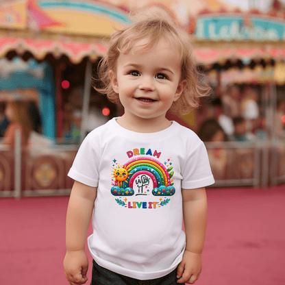 Regenbogenträume - Baby Bio-T-Shirt