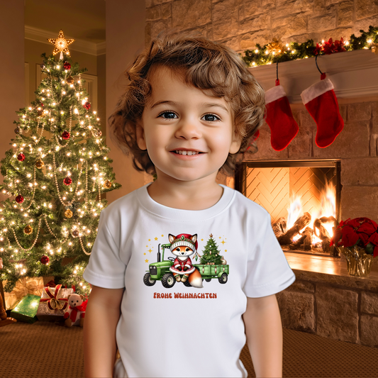 Schamane Weihnachtsfuchs - Baby Bio T-Shirt