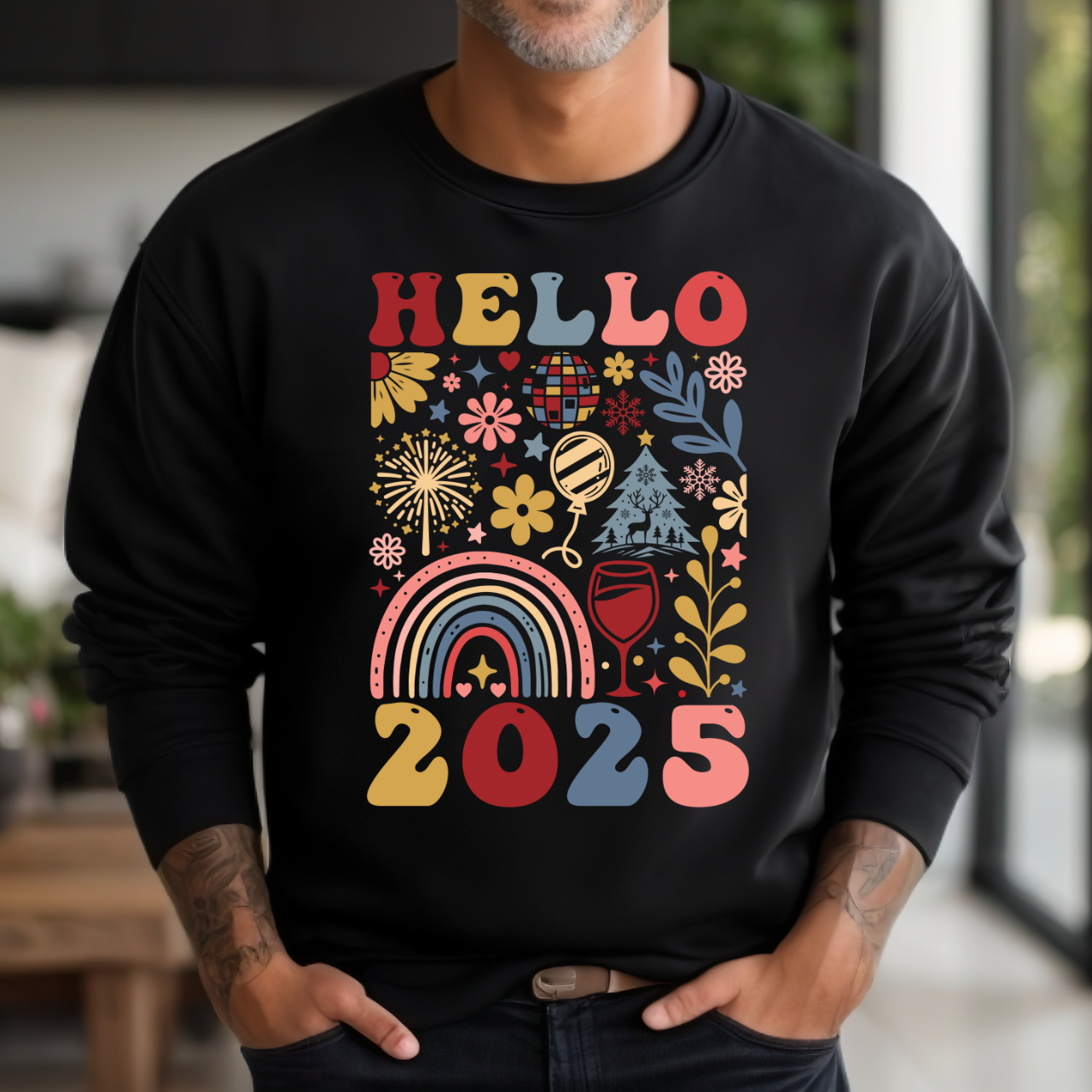 Hello 2025 - Boho Silvester - Unisex Sweatshirt