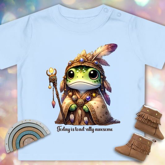 Kleiner Froschschamane - Baby Bio T-Shirt